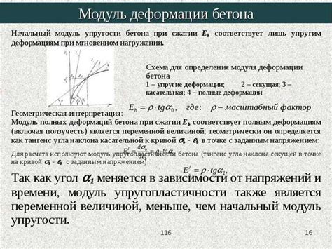 Что такое модуль деформации?