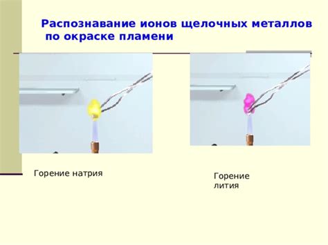 Что такое распознавание ионов щелочных металлов