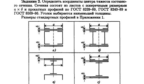 Что такое центр тяжести поперечного сечения швеллера?