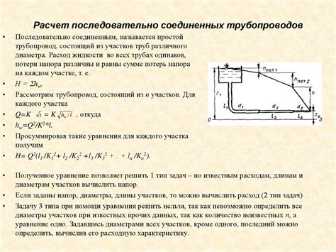 Шаги качественного расчета трубопровода