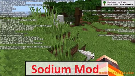 Шаг 1: Скачайте и установите Sodium Minecraft