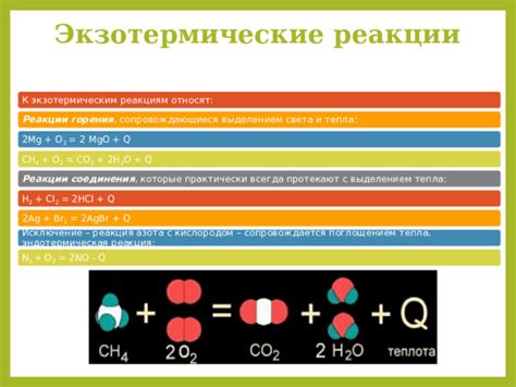 Экзотермические реакции металла с кислотой: типы и характеристики