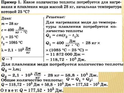 Электрическая и теплопроводность меди в связи с совместимостью