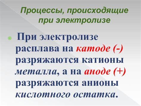 Электрокаталитические реакции, происходящие на катоде