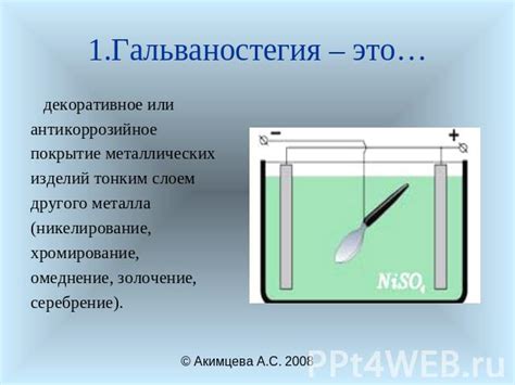 Электрохимическое осаждение металла