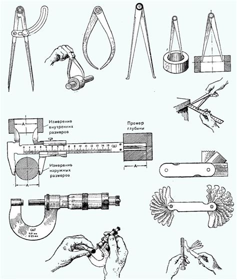  Инструменты для измерения размеров листа металла 