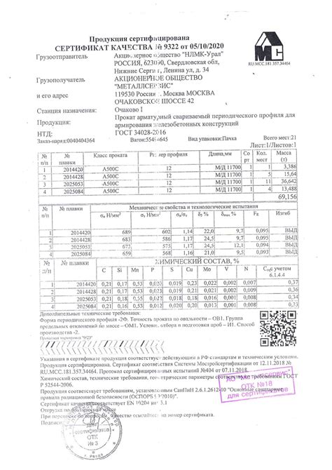  Как проверить сертификат на арматуру а500с 12мм? 