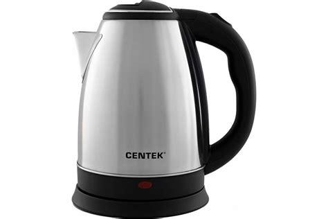 Centek CT 1068: матовый металл, объем 2 л, мощность 2000 Вт