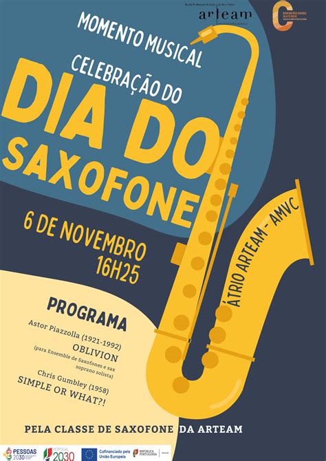 Dia do Saxofone em 6 de novembro